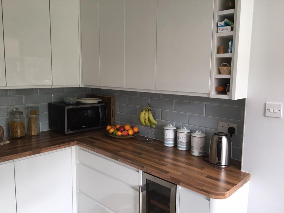 Walnut Worktop Kitchen — Oxfordshire