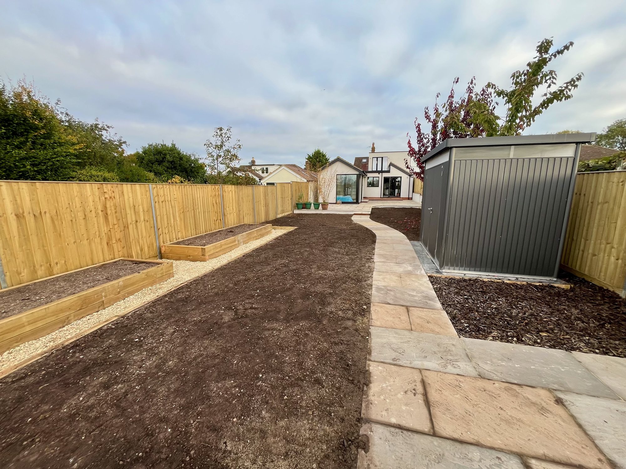 Rear Garden Redesign with Raised Beds — Oxfordshire