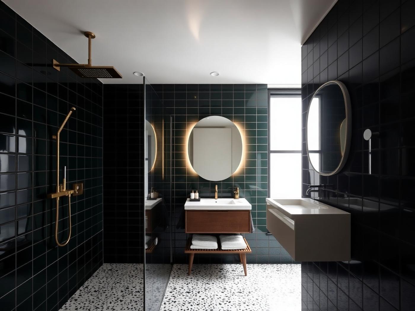 Moody Forest Bathroom — Henley